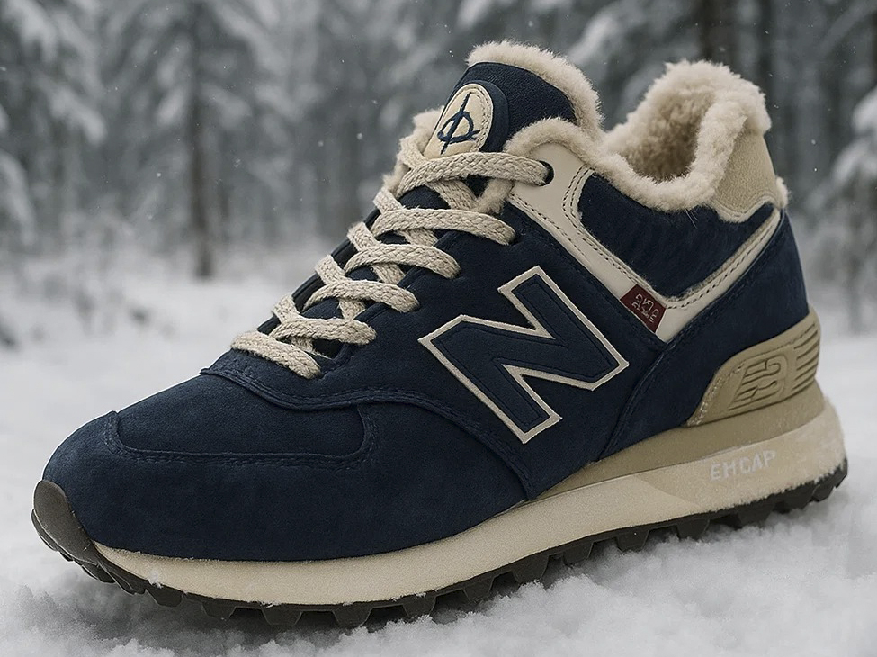 Теплые кроссовки New Balance 574 на зиму
