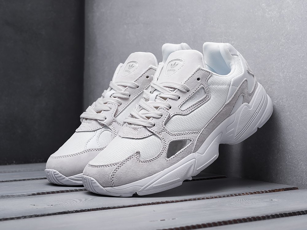 Adidas falcon shoes white and black sale