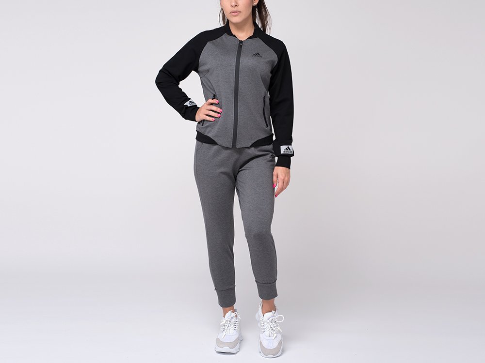 Спортивный костюм Adidas цвет черный/серый купить по цене 2960 рублей в интернет-магазине outmaxshop.ru с доставкой ☑️