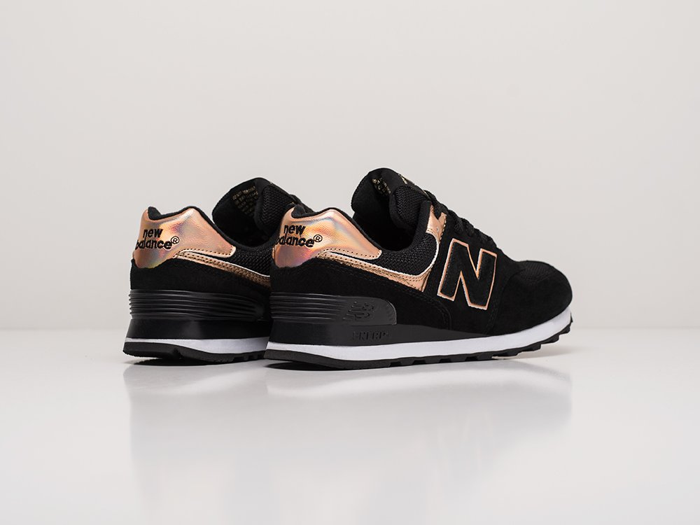 New balance 574 noir et rose on sale