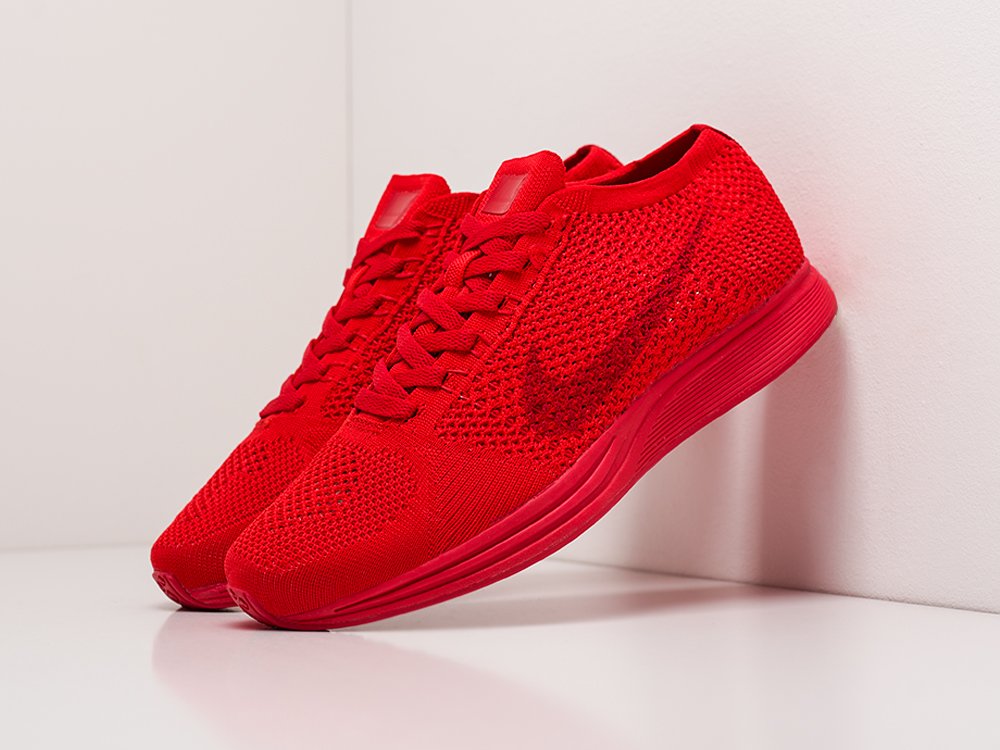 Nike flyknit racer mens red on sale