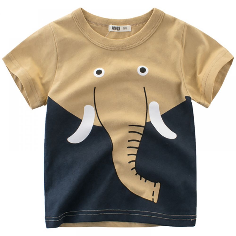 Котон одежда футболки для мальчиков с динозаврами