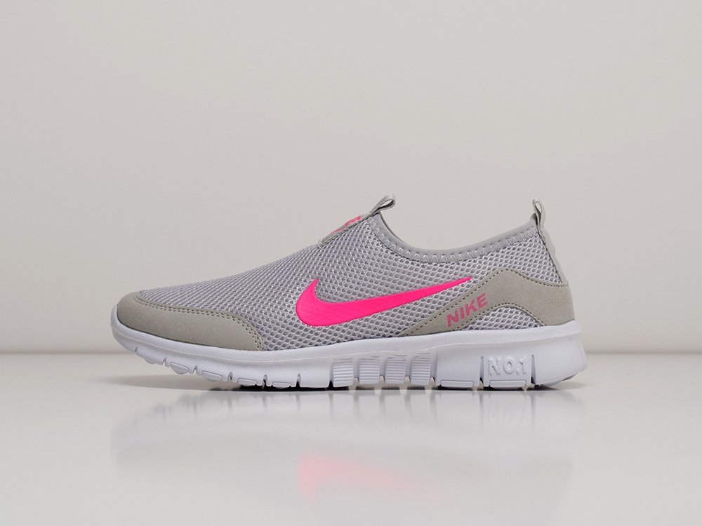 Grey and pink top nike free flyknit