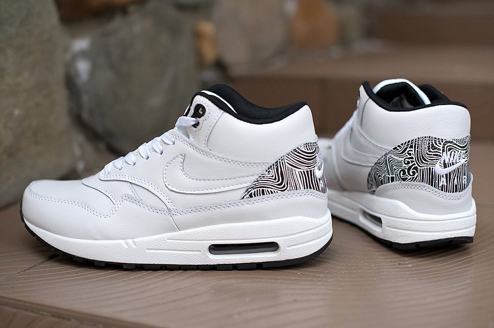 Nike air max 1 hotsell mid white