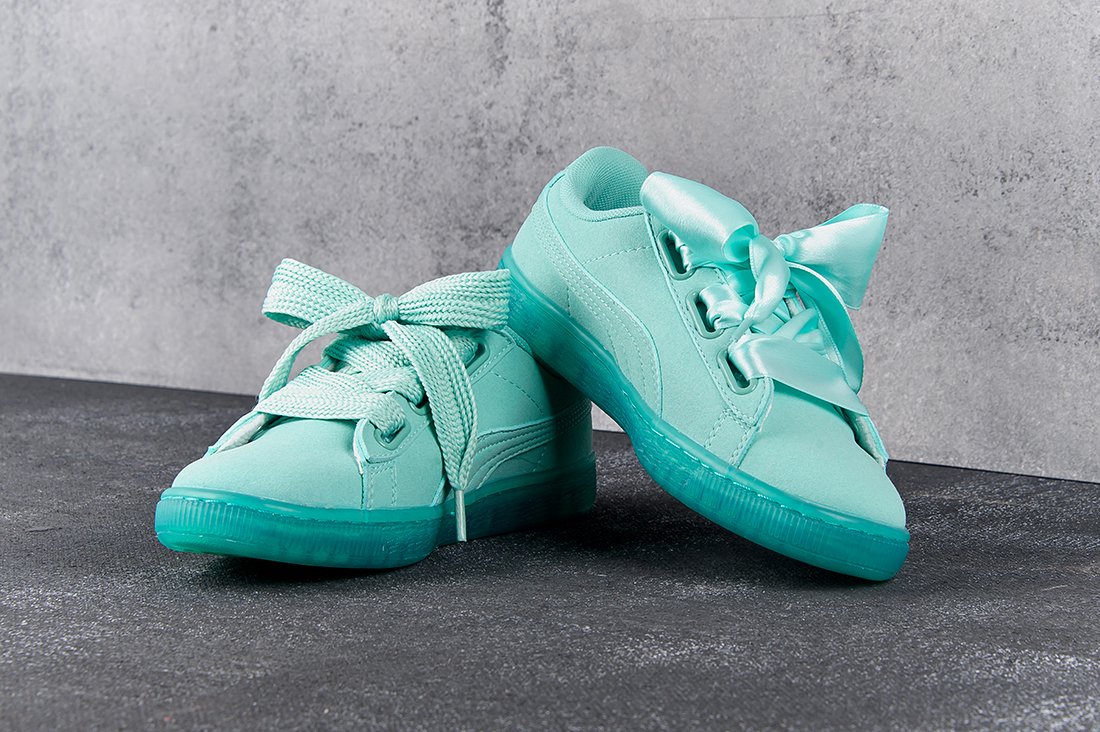 puma basket heart suede