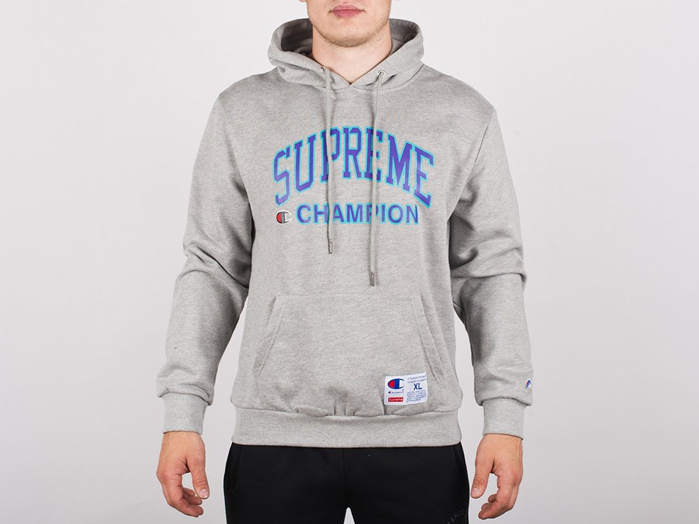 Supreme x champion hoodie original sale