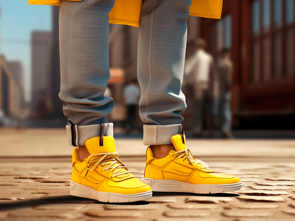 Желтые кроссовки для мужчин: Смелость в цвете и стиле