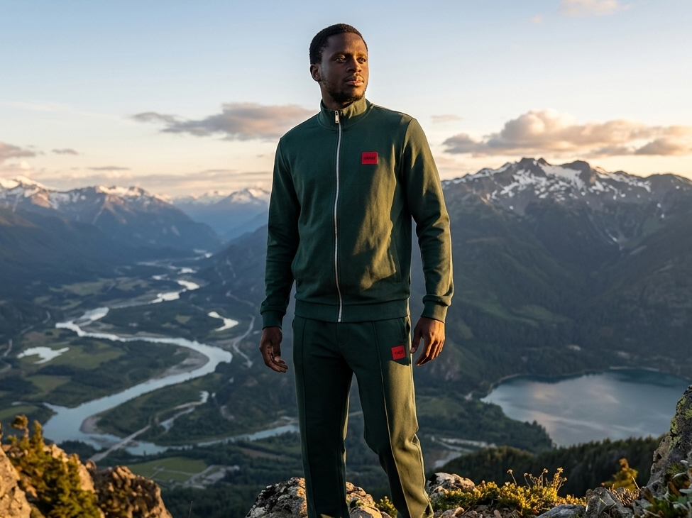 Как носить спортивный костюм Hugo Boss в городе