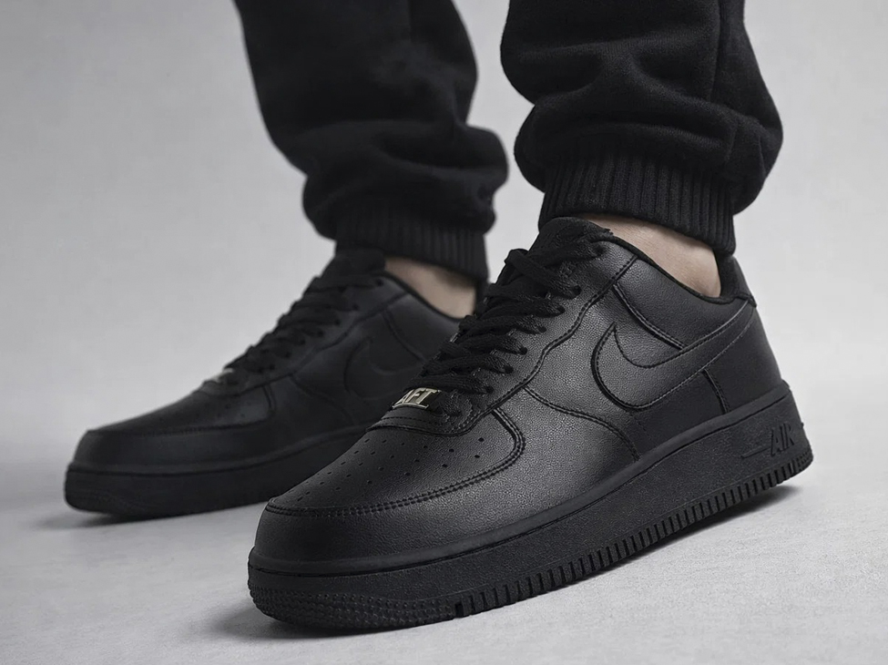 Чёрные кроссовки Nike Air Force 1 самые универсальные в мире? 