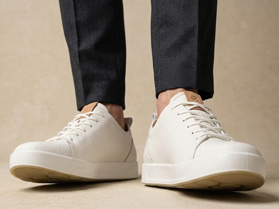 С чем носить белые кроссовки Ecco
