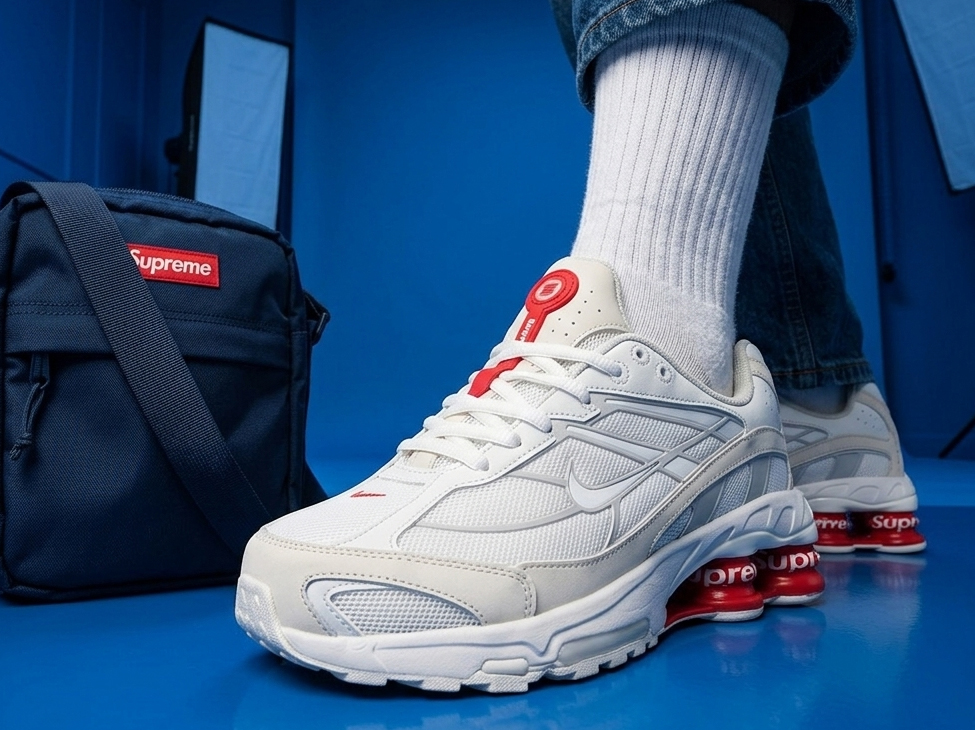 Современные кроссовки Supreme x Nike Shox Ride 2 SP