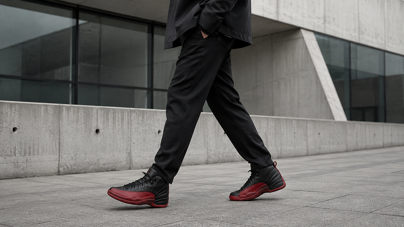 Повседневный городской образ с Air Jordan 12