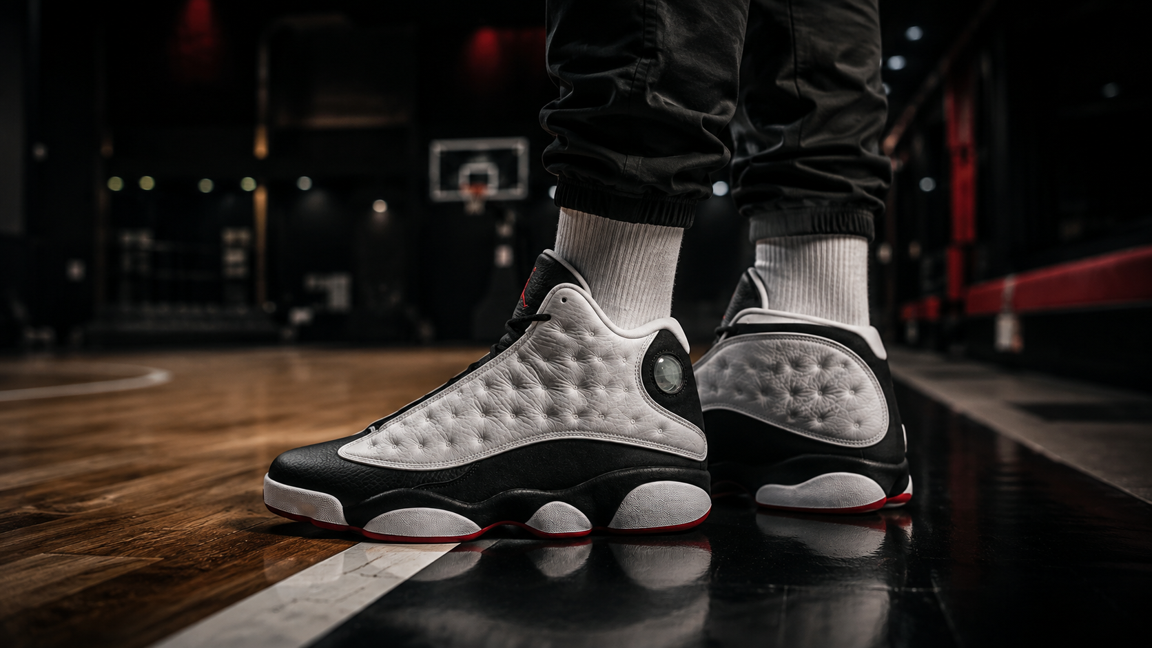 Air Jordan 13 в повседневной баскетбольной стилистике