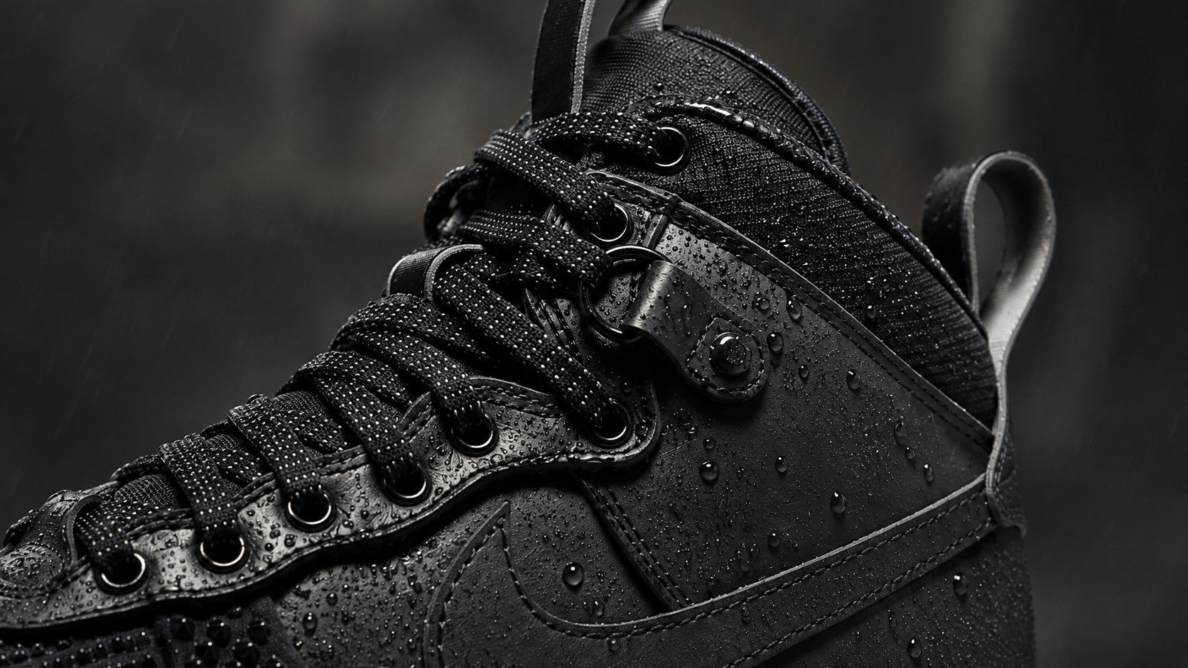 Водоотталкивающий верх Nike Lunar Force 1 Duckboot с каплями воды