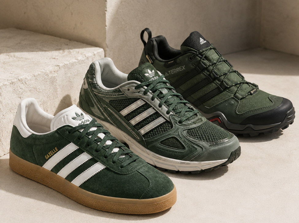 Зелёные adidas: как выбрать модель и с чем носить 