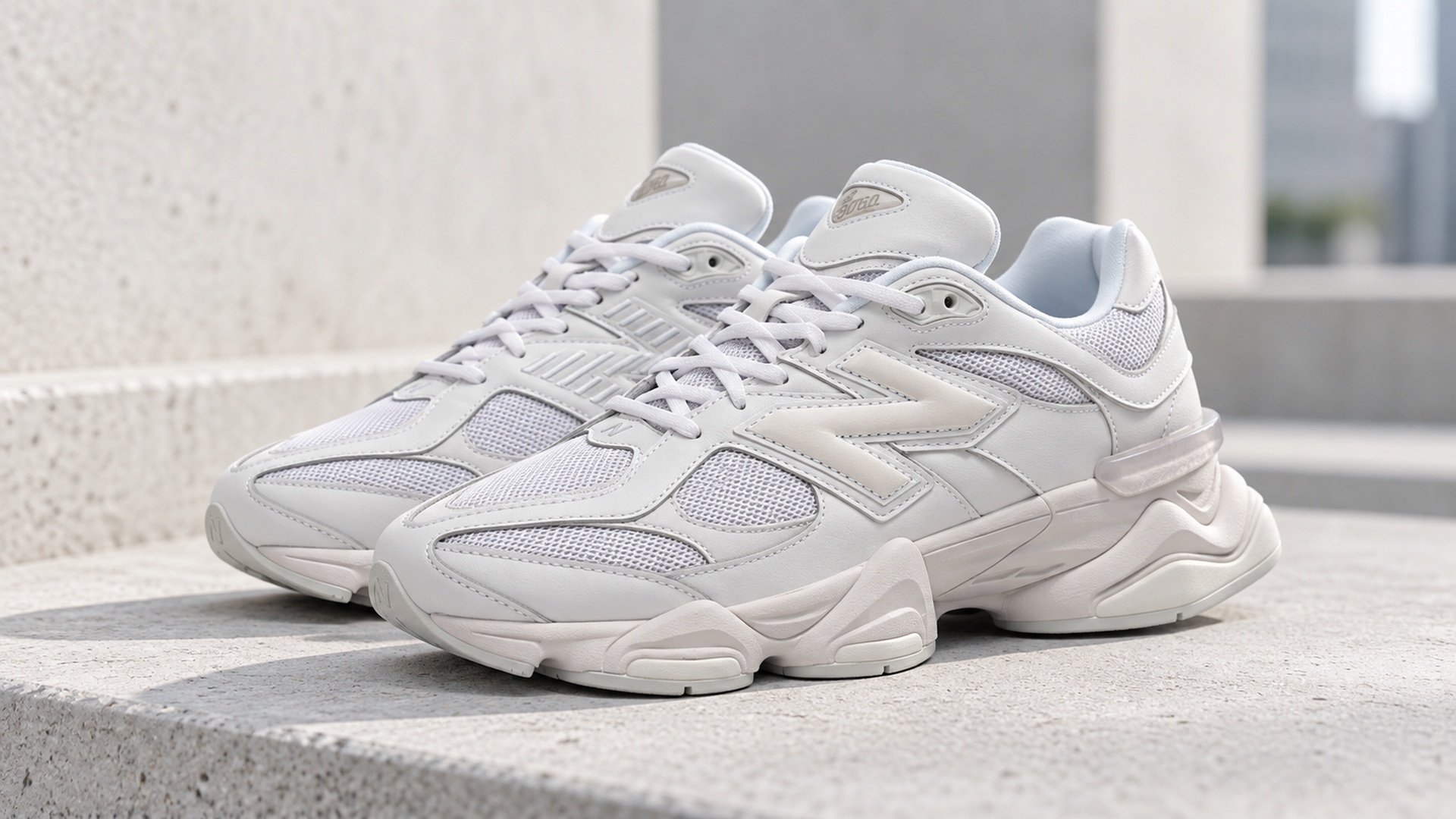 Белые кроссовки New Balance 9060 арт. 42292