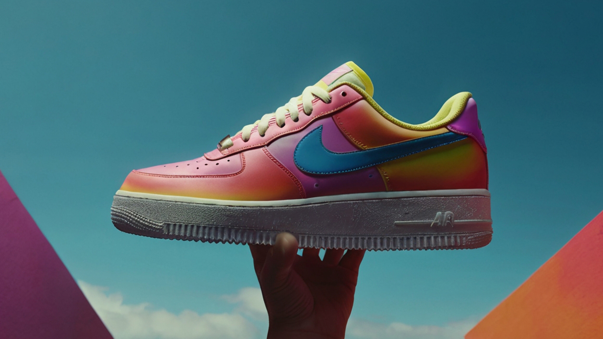 Air force 1 rainbow hotsell