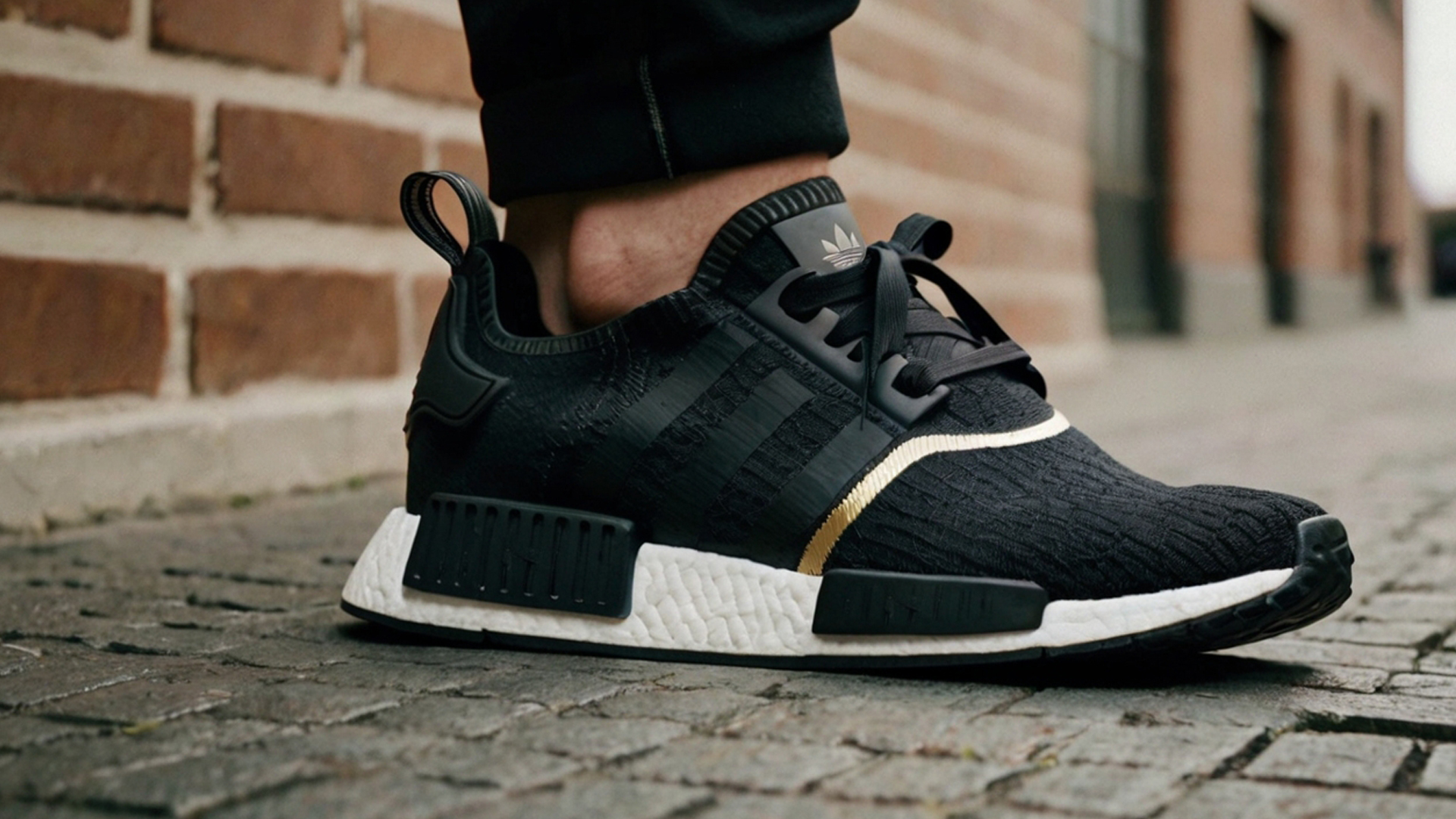 Nmd r1 black shoes on sale