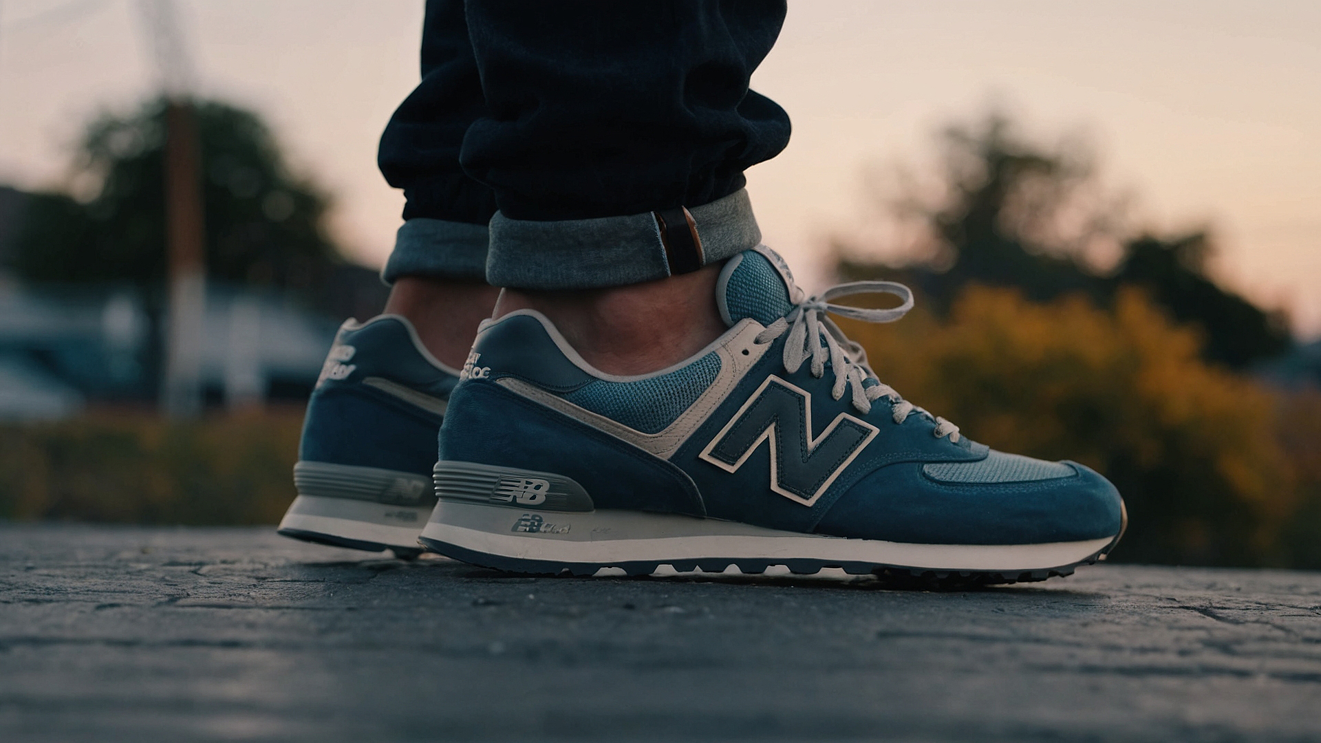 new balance 574 petrol blue