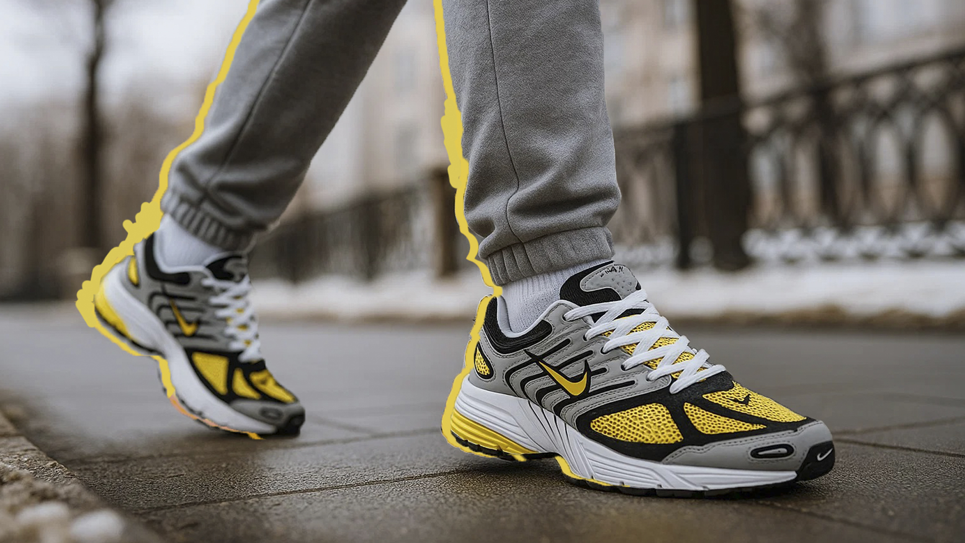 Желтые кроссовки Nike Air Pegasus 2k5 для мужчины