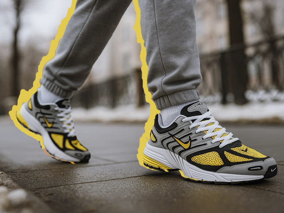 Желтые кроссовки Nike Air Pegasus 2k5 для мужчины