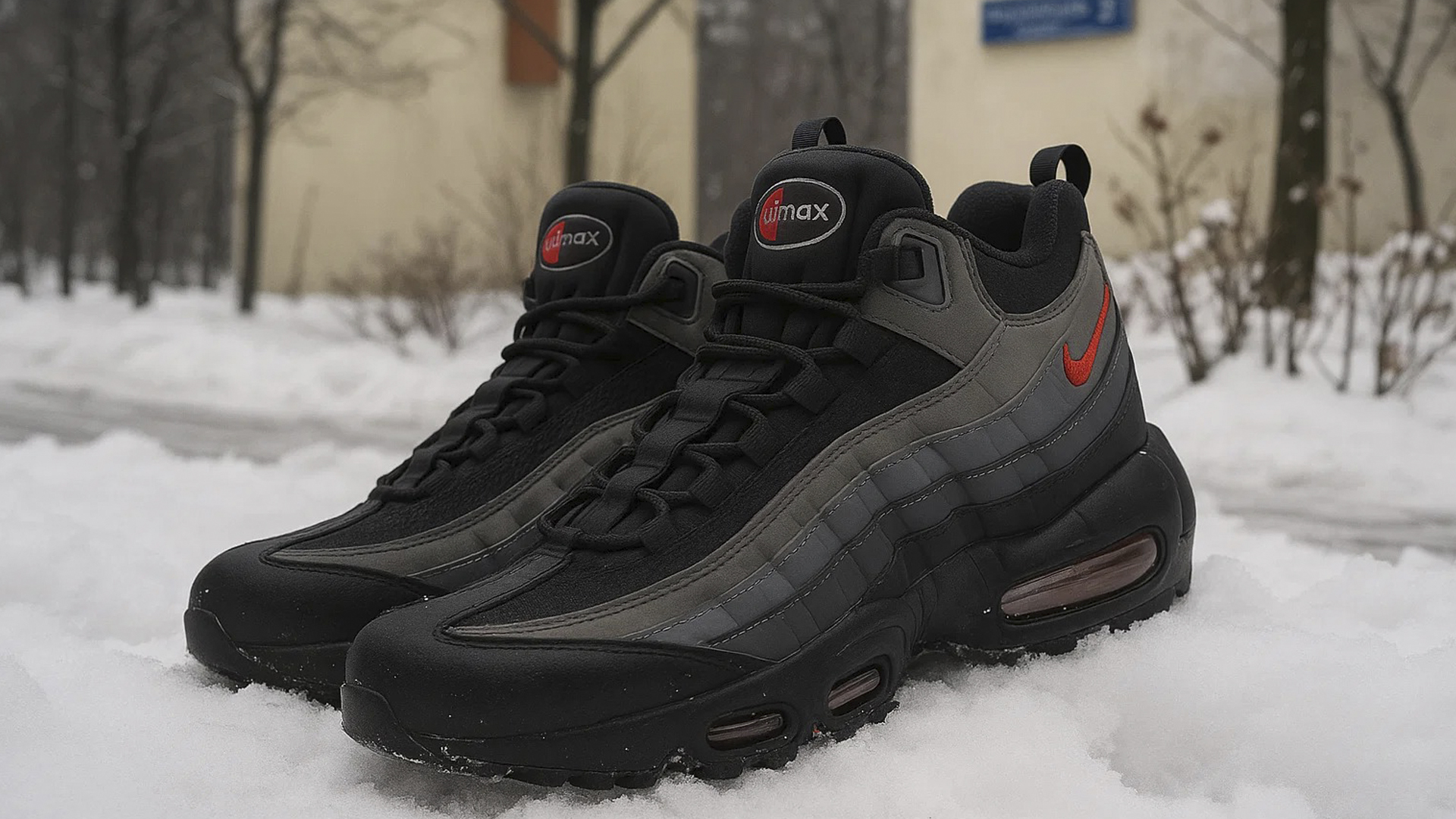 Зимние кроссовки Nike 95 с воздушным баллоном