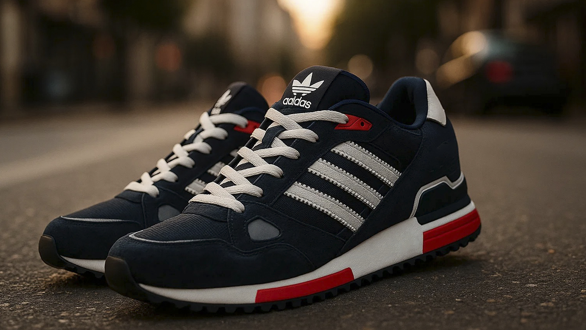 Простые кроссовки Adidas ZX 750 с универсальным дизайном