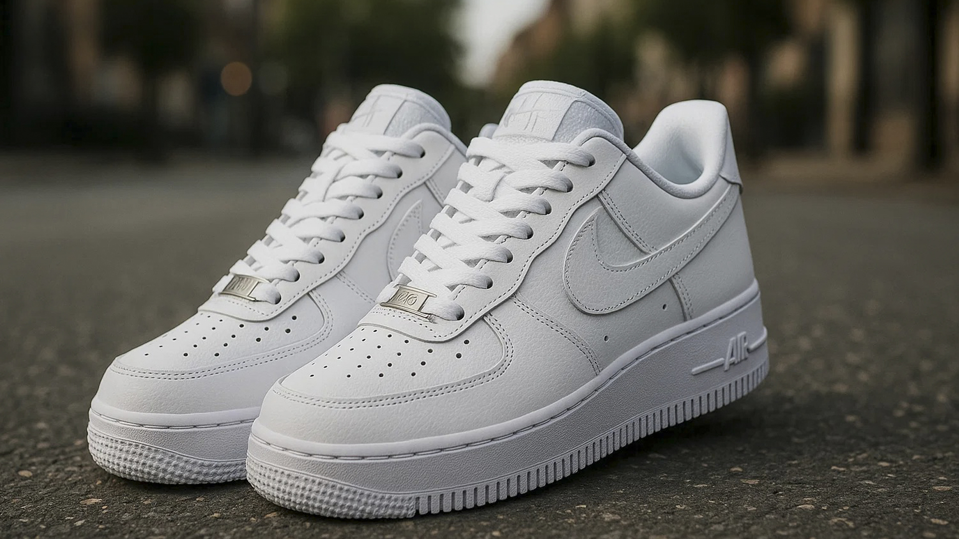 Лучшие кроссовки для девушек для улицы: Nike Air Force 1 белого цвета