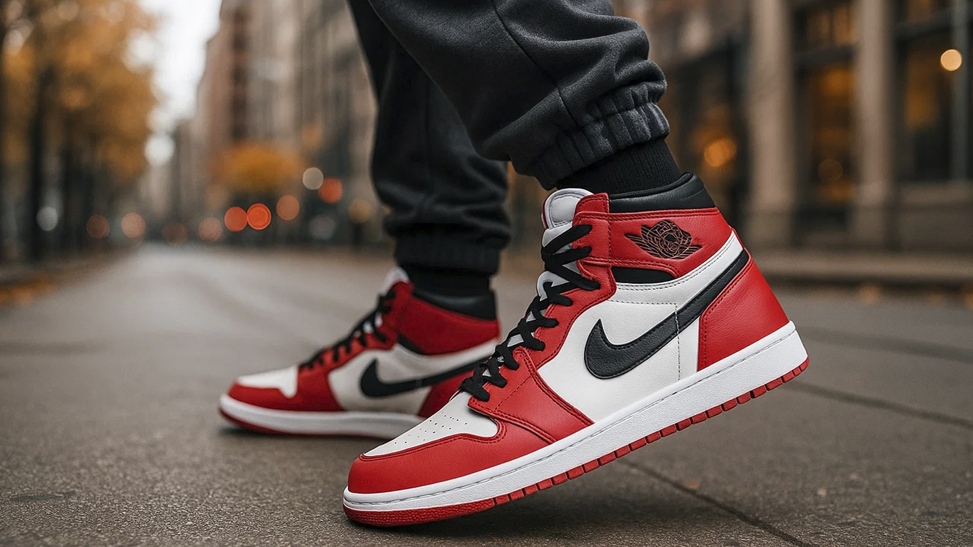 Как не выглядеть странно в красных кроссовках. Проверили на AJ 1