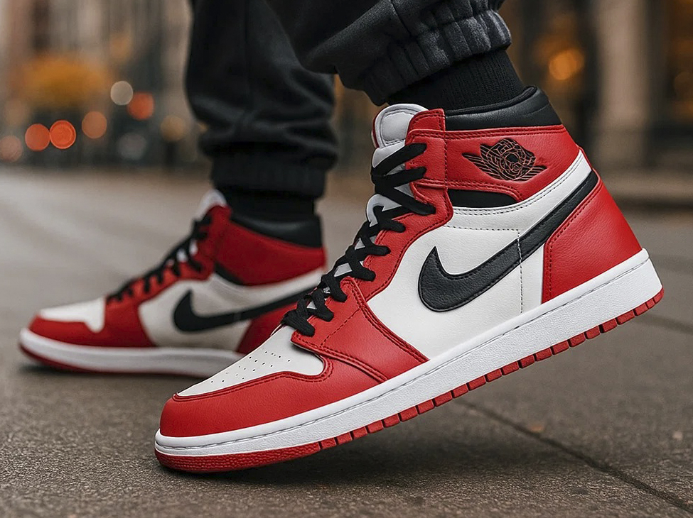 Как не выглядеть странно в красных кроссовках. Проверили на AJ 1