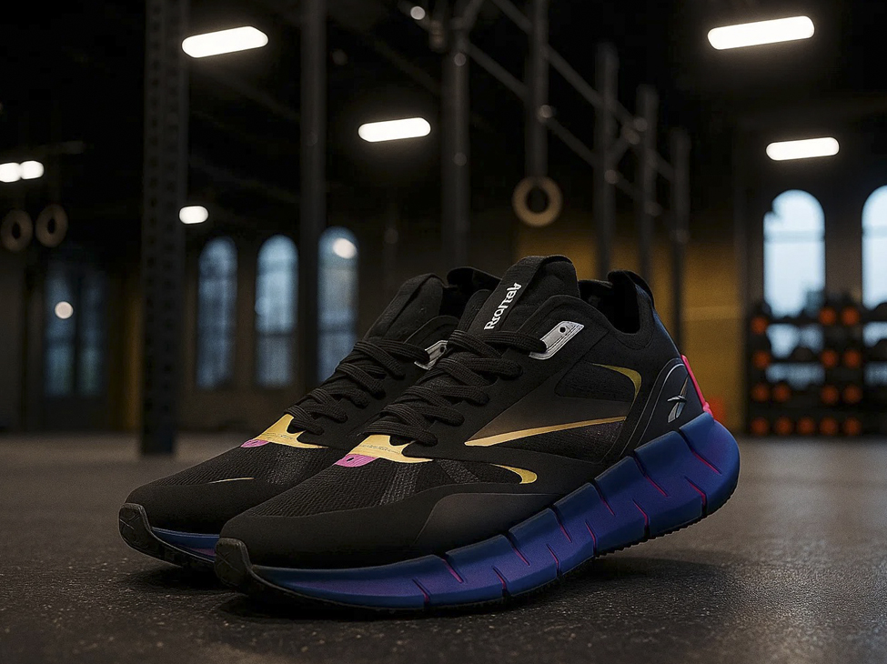 Модные черные кроссовки Reebok Zig Kinetica Horizon