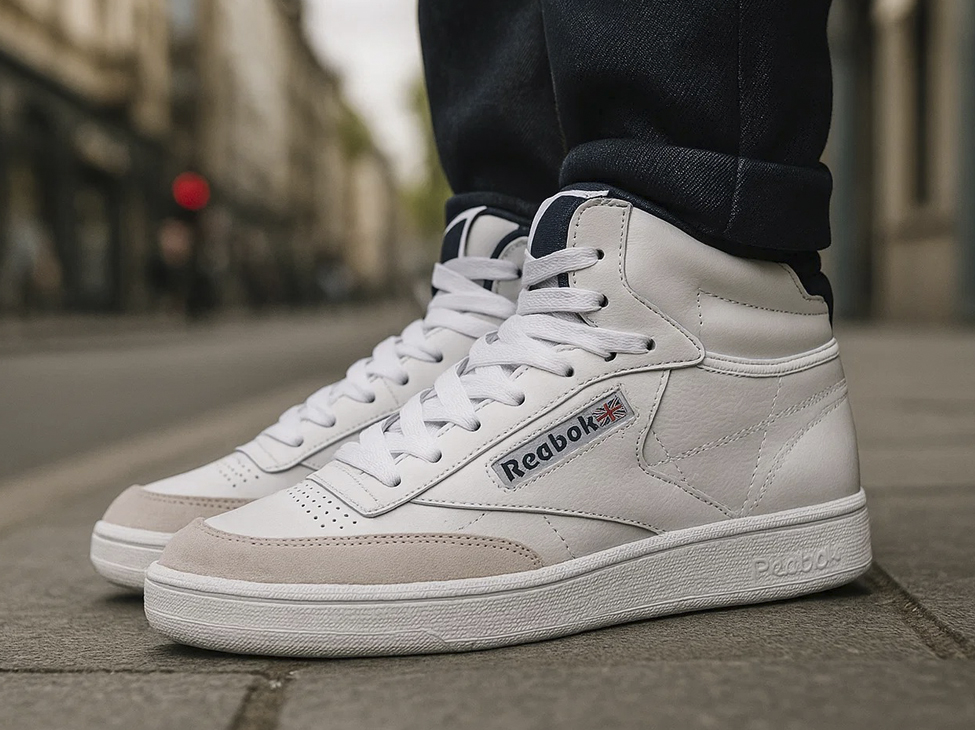 Высокие кроссовки Reebok Club C 87 Hi белого цвета