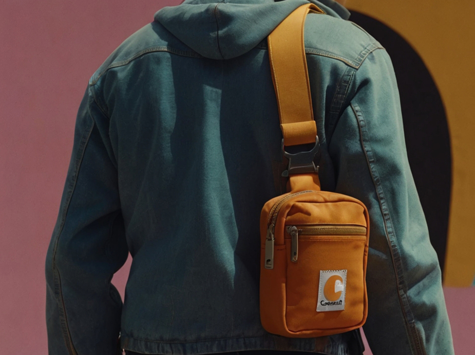 Какую роль играет наплечная сумка Carhartt в повседневном образе