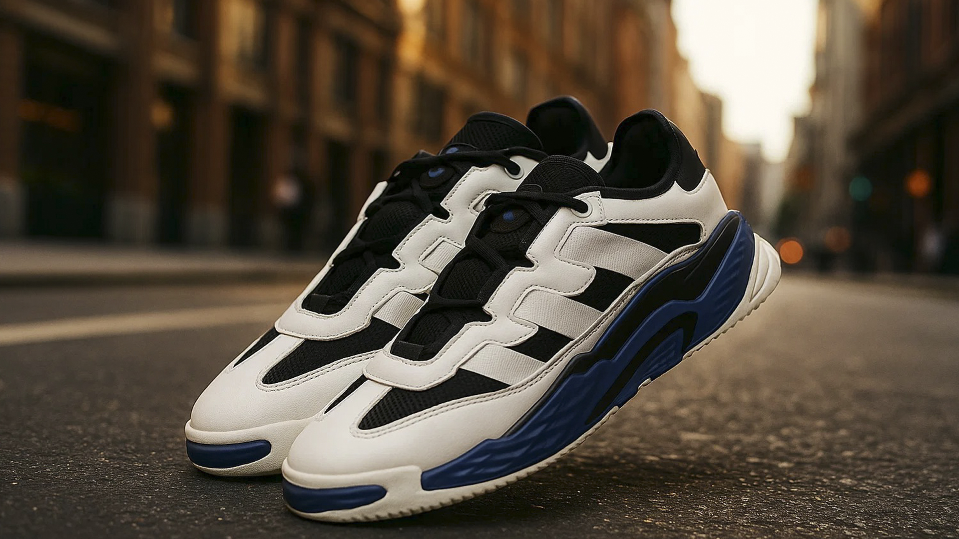 Уличные кроссовки Adidas Niteball с свободным дизайном