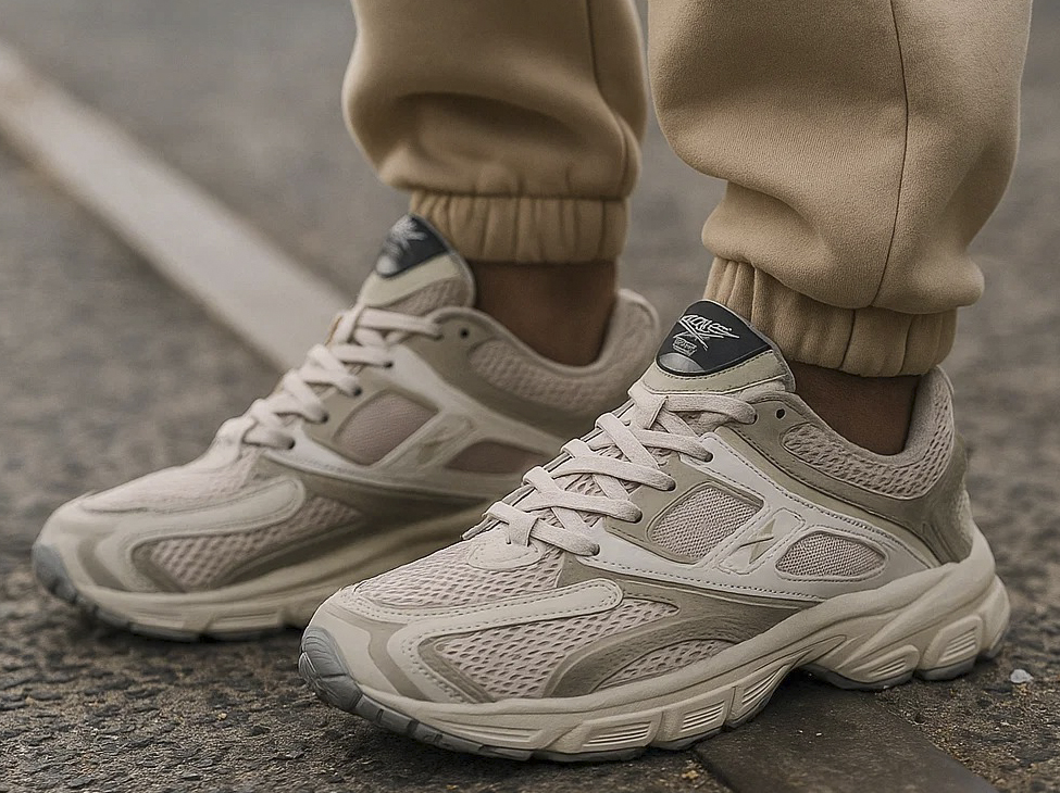 Бежевые кроссовки Reebok Premier Trinity для мужчин