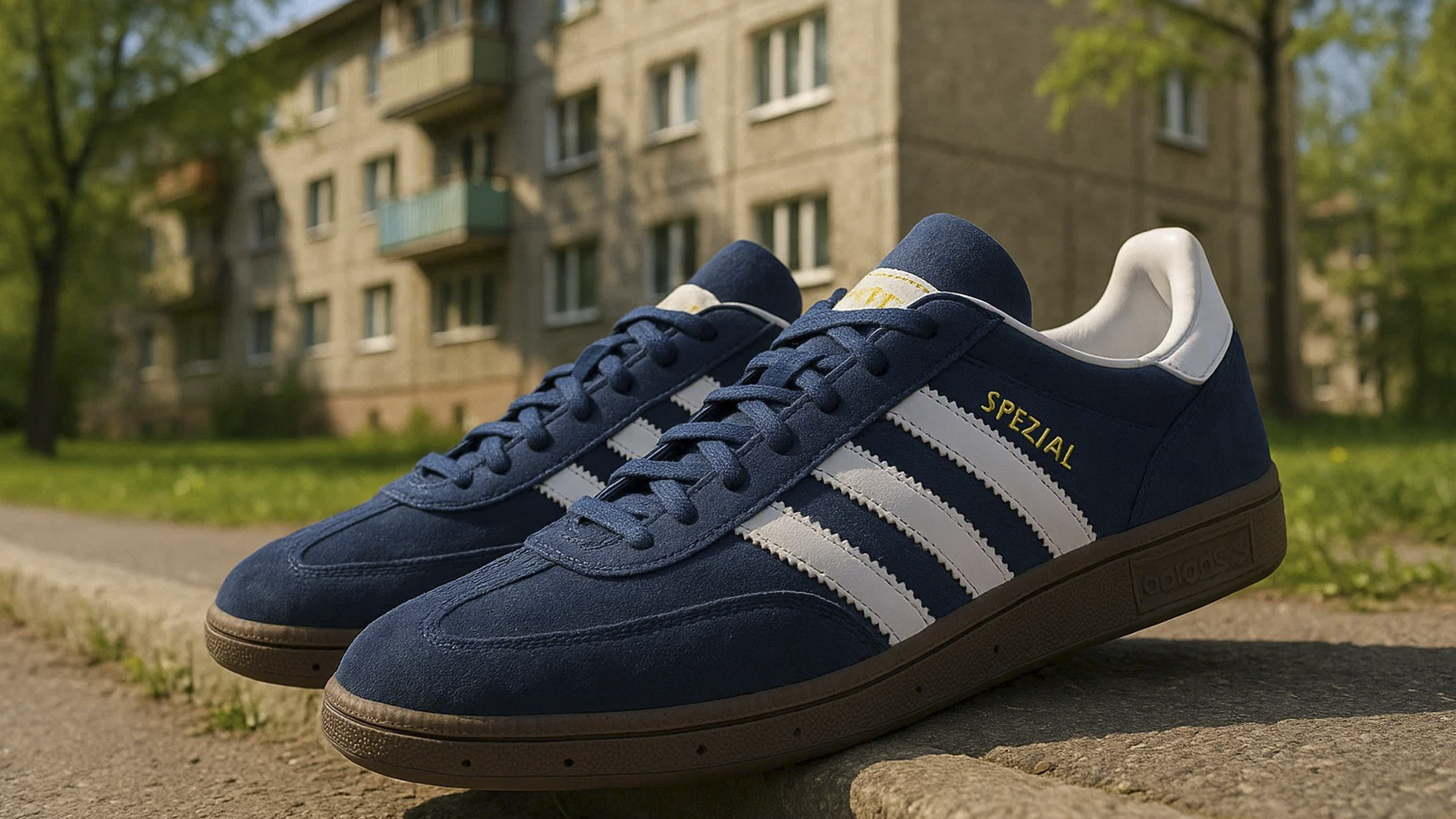 Низкие кроссовки Adidas Spezial с ретро дизайном