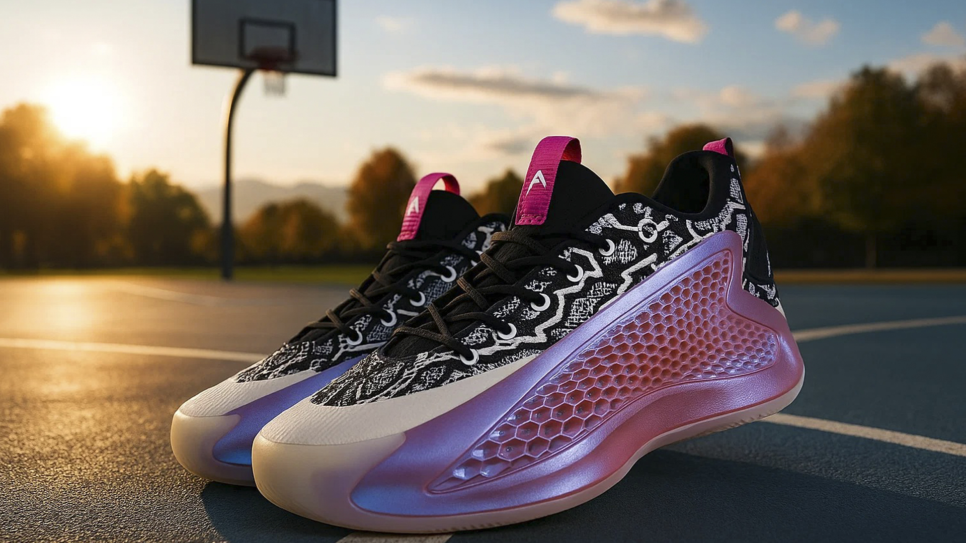 Баскетбольный стиль в повседневной жизни с яркими кроссовками Adidas AE 1