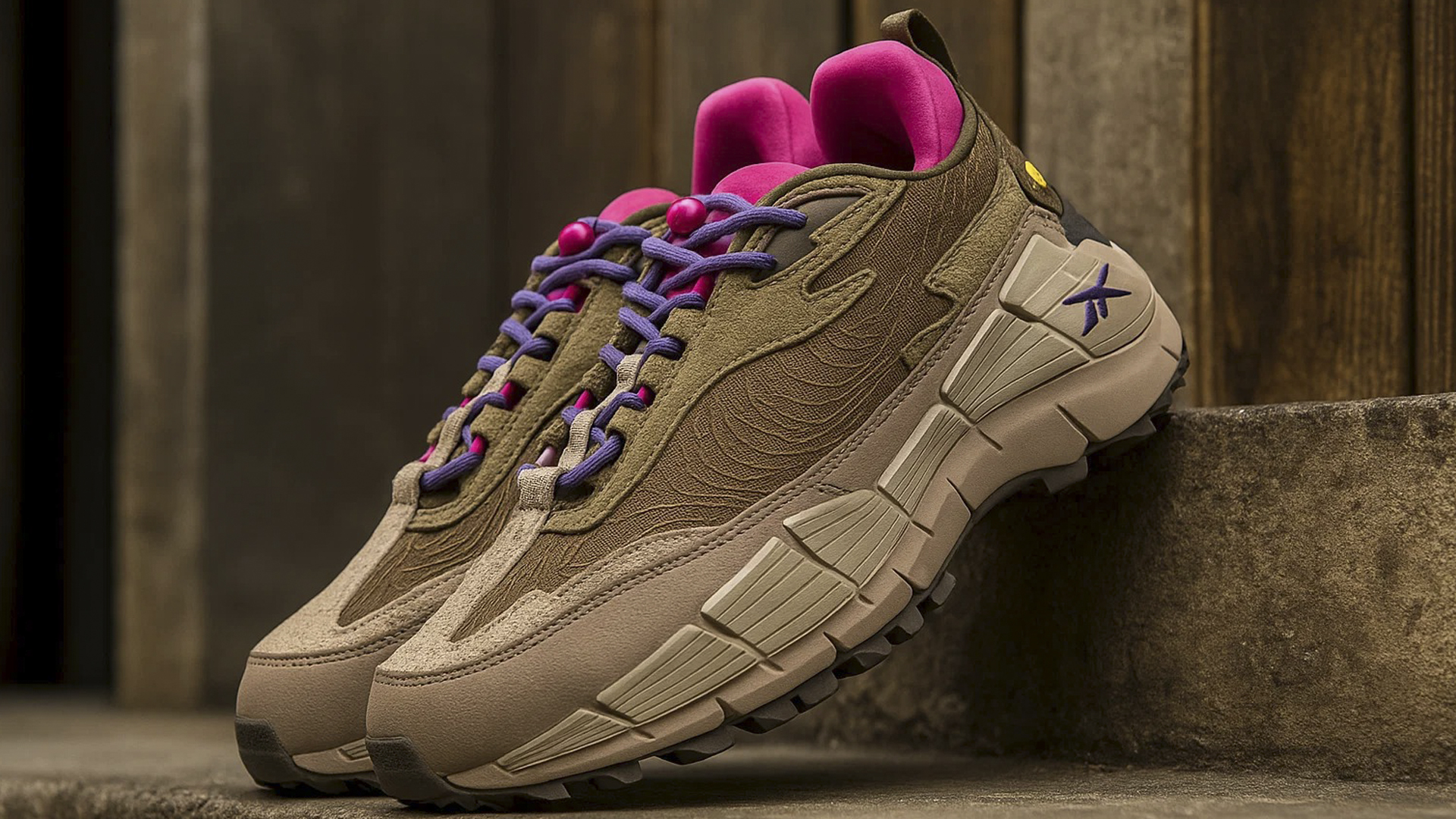 Яркие кроссовки Reebok Zin Kinetica 2.5 с высокой подошвой
