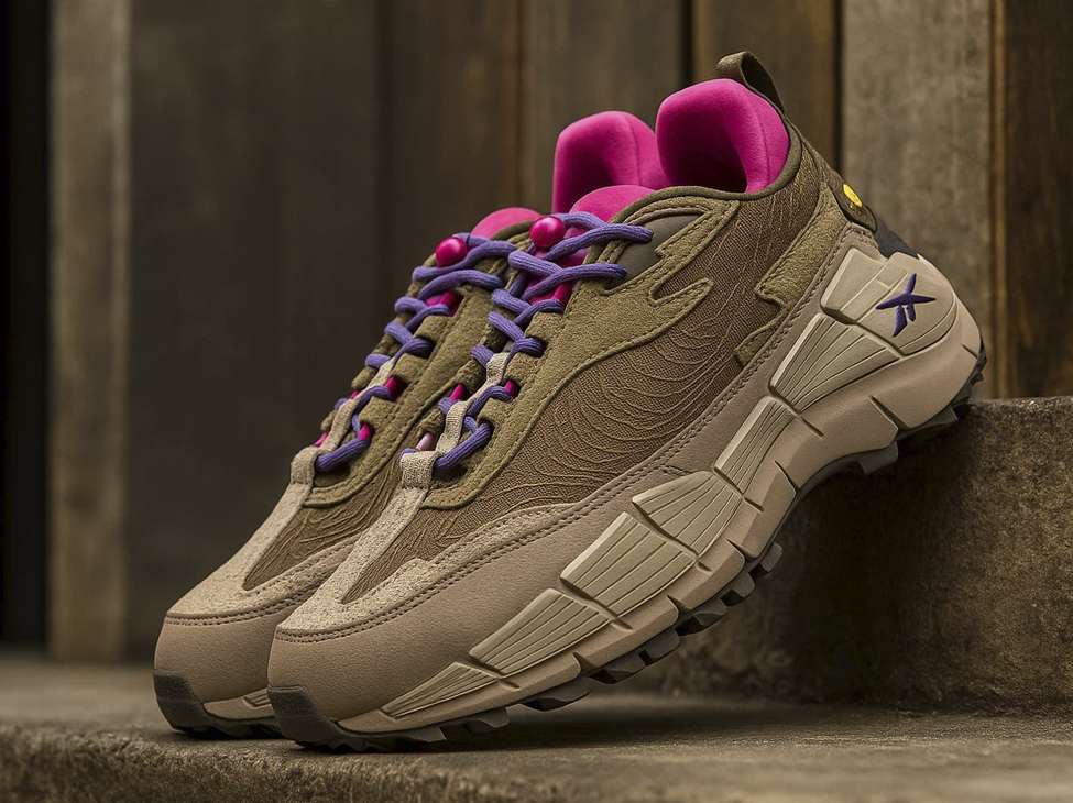 Яркие кроссовки Reebok Zin Kinetica 2.5 с высокой подошвой