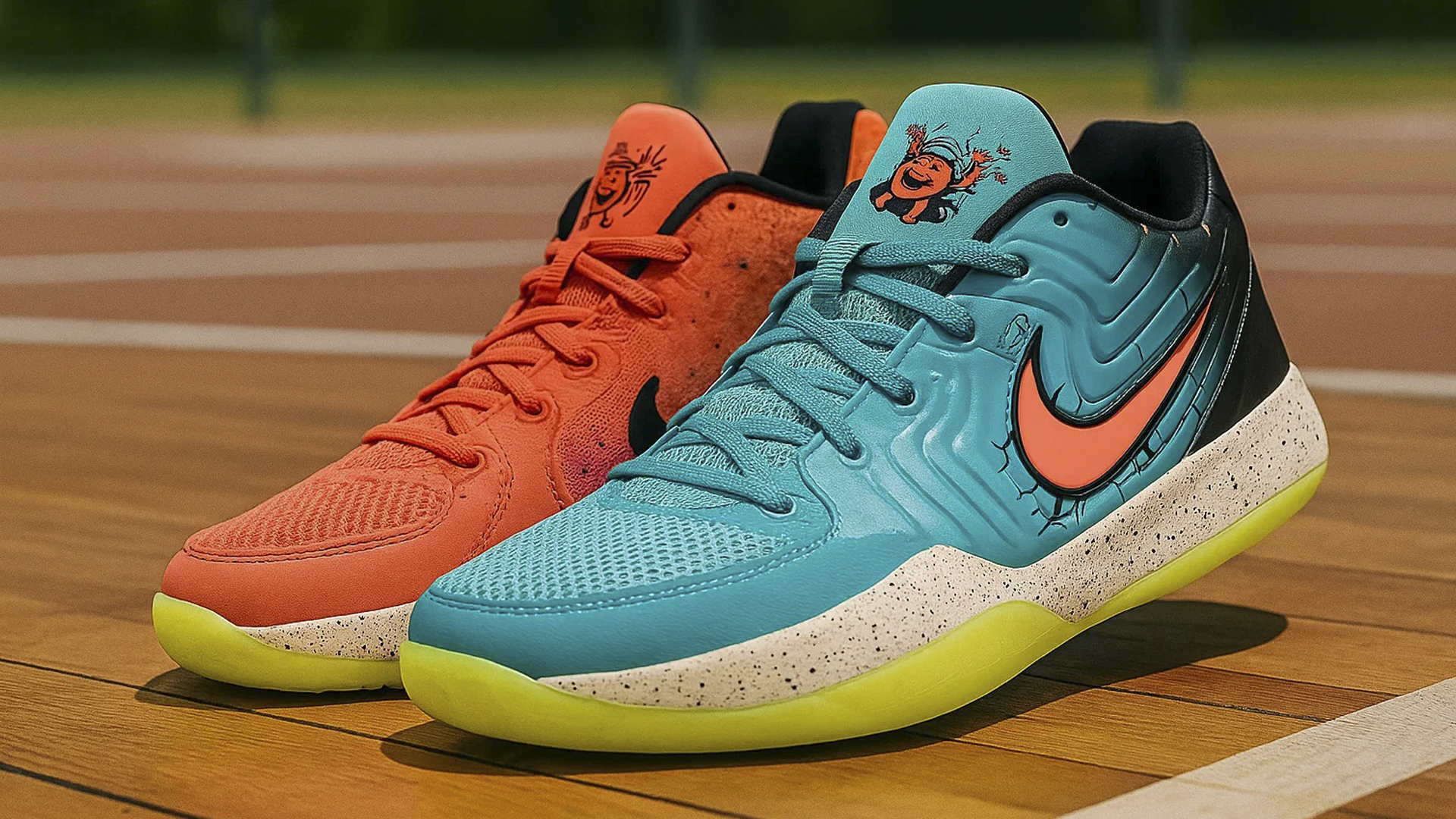 Разноцветные баскетбольные кроссовки Nike Kool-Aid x Nike Ja 2