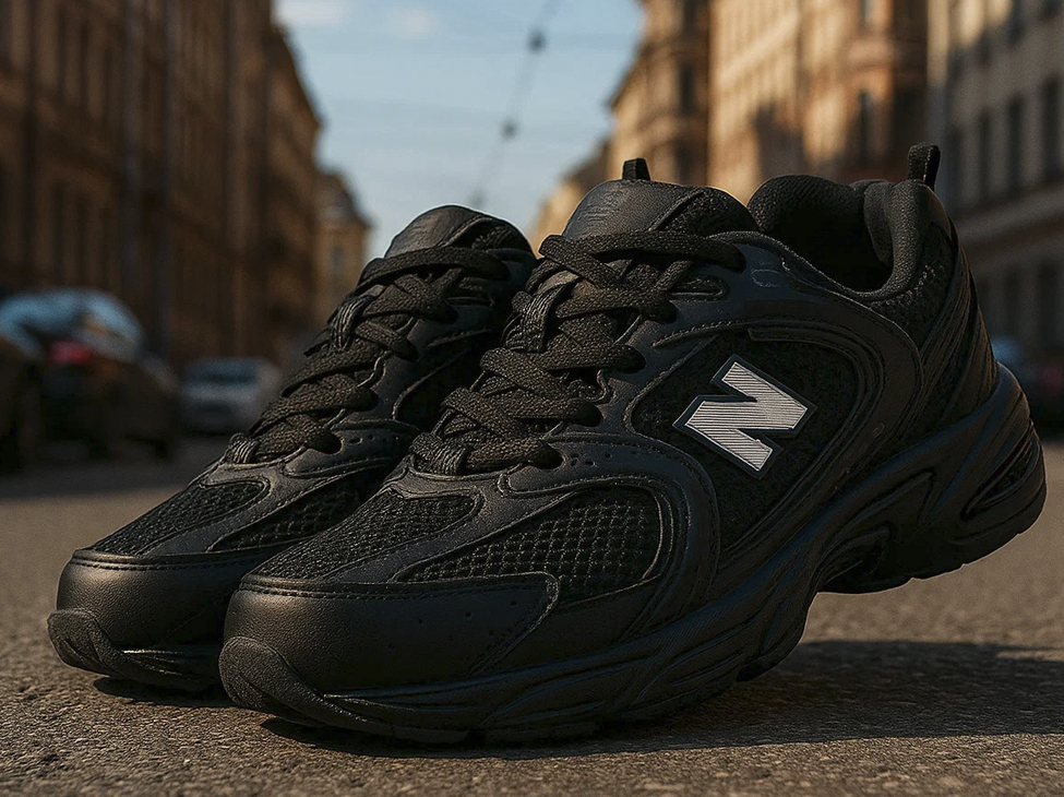 Черные классические кроссовки New Balance 530