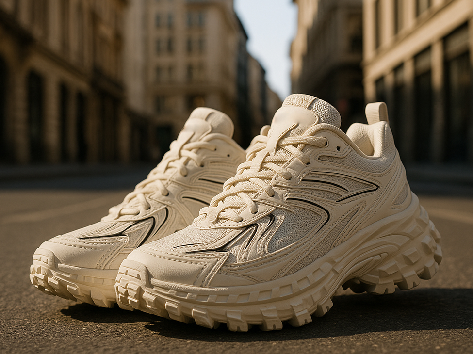 Массивные кроссовки Balenciaga Defender лето 2025