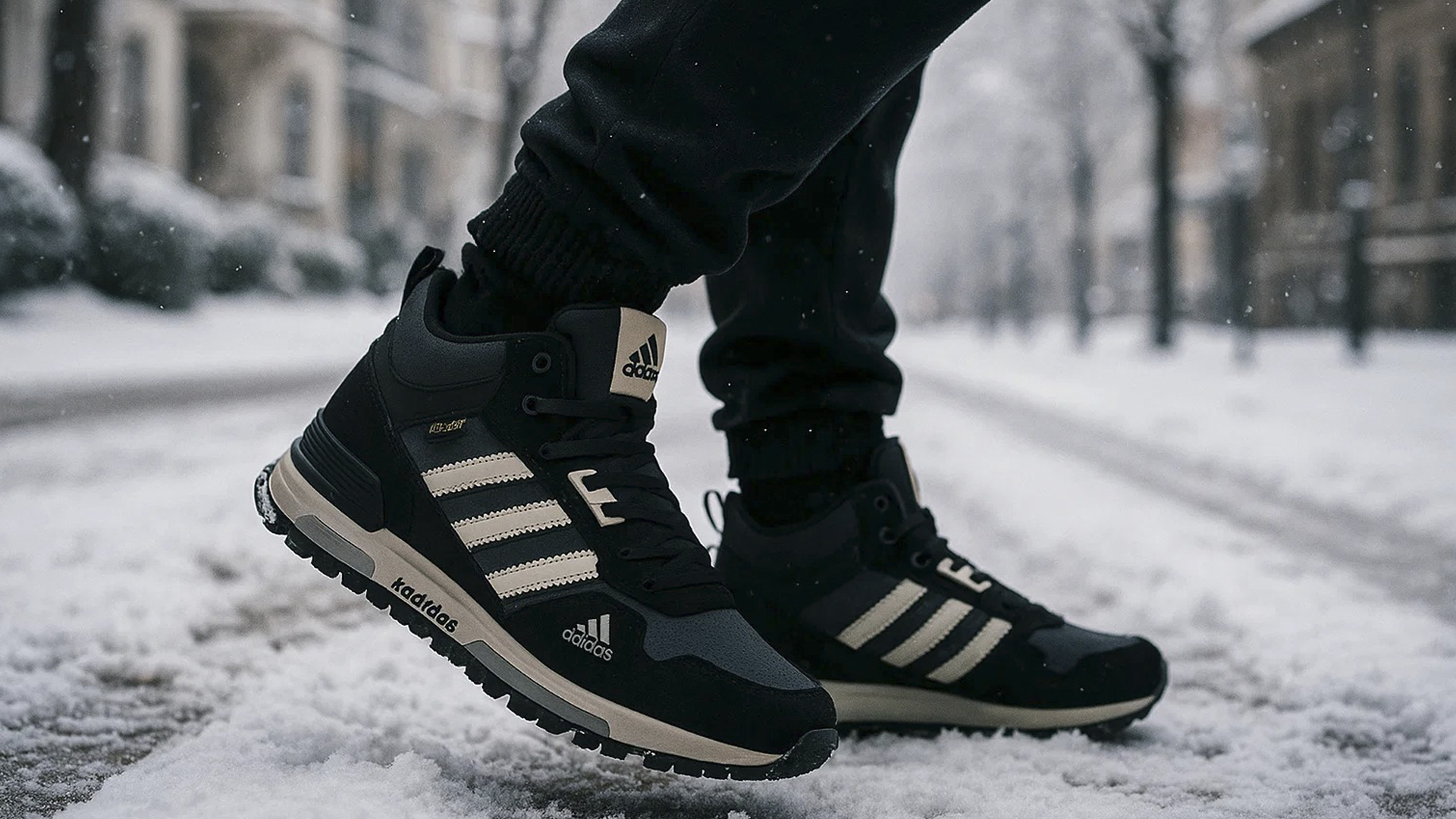 Мощные зимние кроссовки Adidas ZX 750 для мужчин Мощные зимние кроссовки Adidas ZX 750 для мужчин