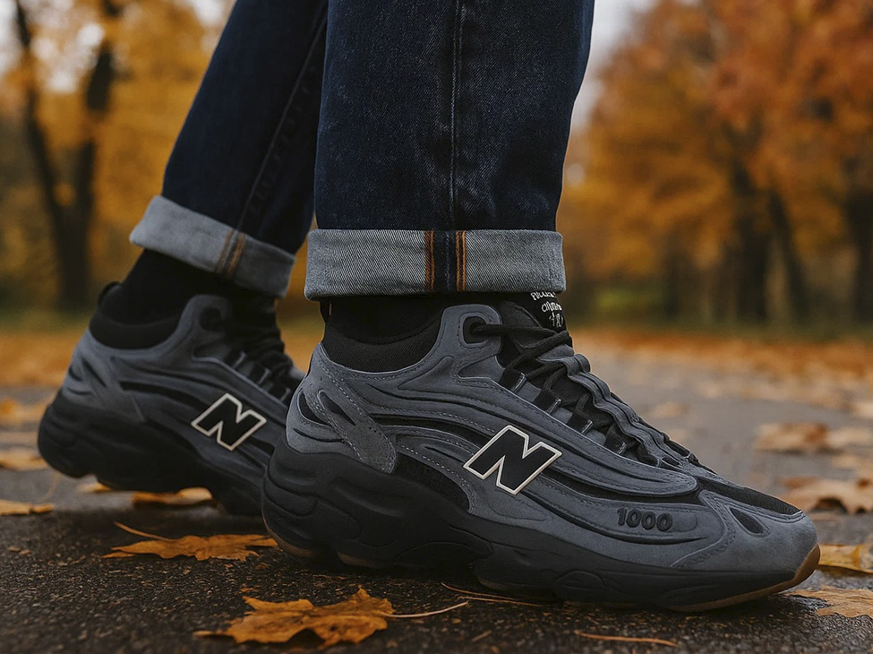 Демисезонные кроссовки New Balance 1000 для осеннего аутфита