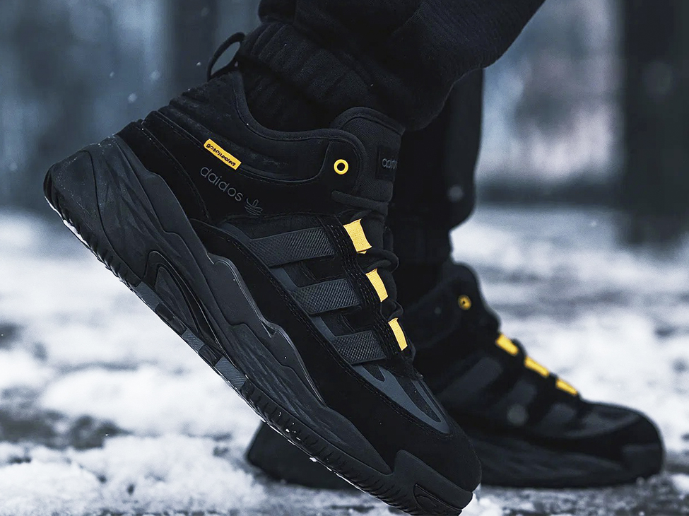 Модные зимние кроссовки 2025 Adidas Niteball Hi