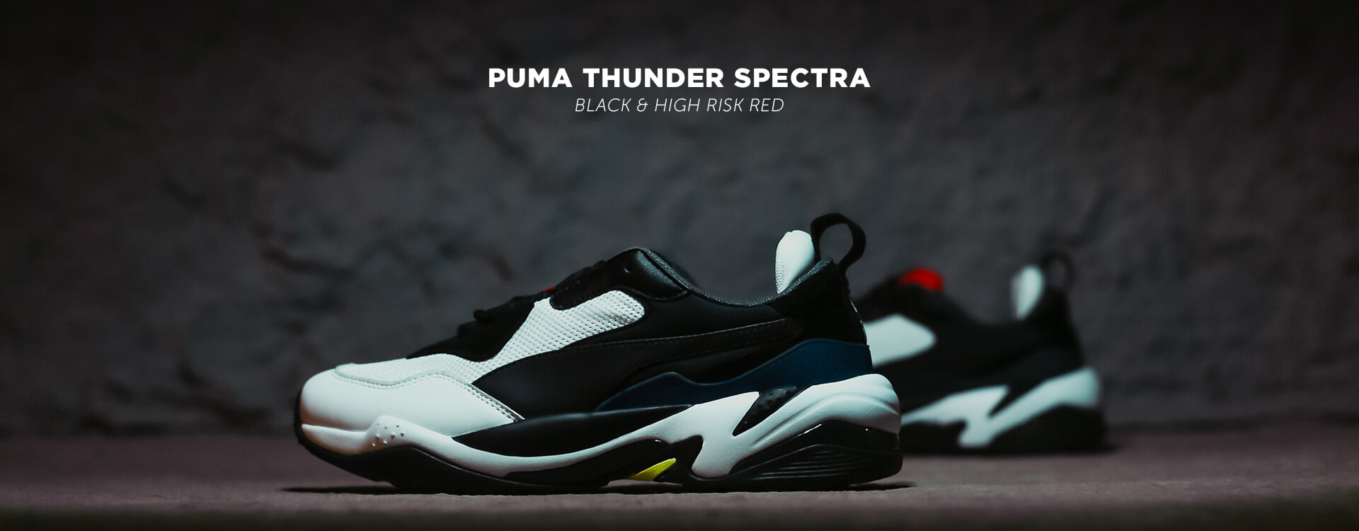 Puma Thunder Spectra Black & High Risk Red