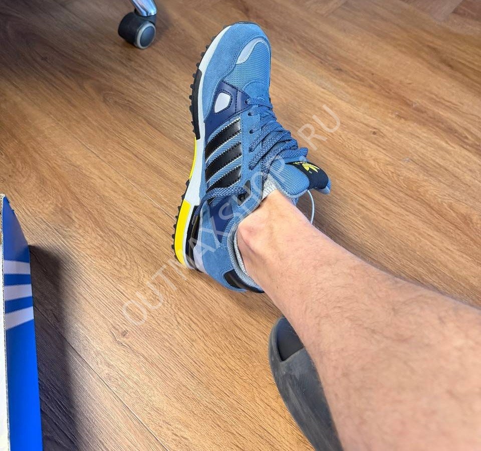 Купить Кроссовки Adidas ZX 750 цвет Синий по цене 4990 рублей в